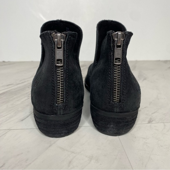 Born Beth Black Distressed Suede Bootie 7M - Picture 3 of 14